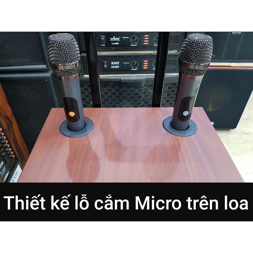 Loa kéo Karaoke Bluetooth BNIB 1299Plus: Bass 30, Thiết kế 3 loa, Công suất 350W. Có chống hú. Có 2 Micro không dây