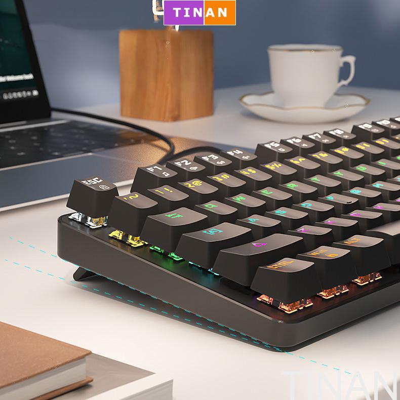 Bàn Phím Cơ Có Dây BOW G19, Có Đèn Nền, Đầu Cắm USB, Dùng Chơi Game, Văn Phòng