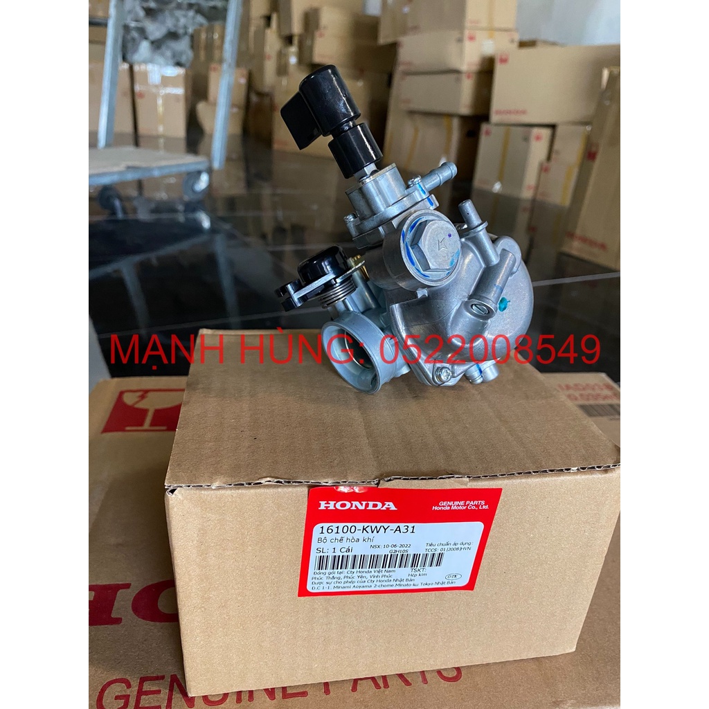 Bình xăng con / Chế hòa khí Wave A 100, Wave RS 100, Wave S 100, Wave RSX 100 (16100KWYA31)