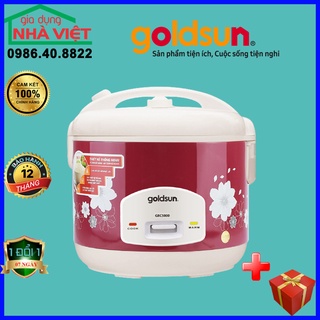 Nồi nấu cơm, nồi cơm điện goldsun grc5000 1.8 lít, 10101548 công suất 700w bảo hành 12 tháng, lỗi đổi mới trong 15 ngày