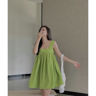 Váy 2 dây bản to