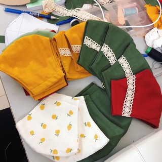 khẩu trang vải linen
