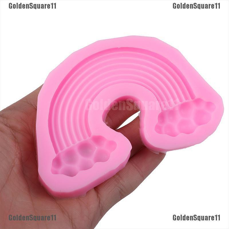 Khuôn silicone Tạo Hình Cầu Vồng Trang Trí Bánh