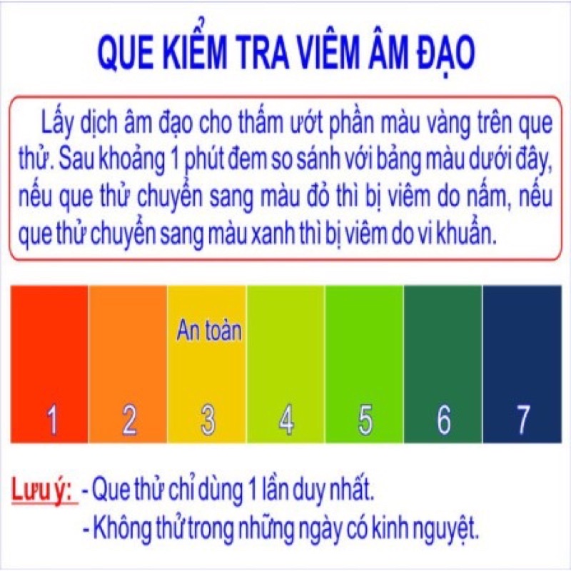 Que thử viêm nhiễm phụ khoa nhanh nhạy Que test viêm âm đạo hàng chất