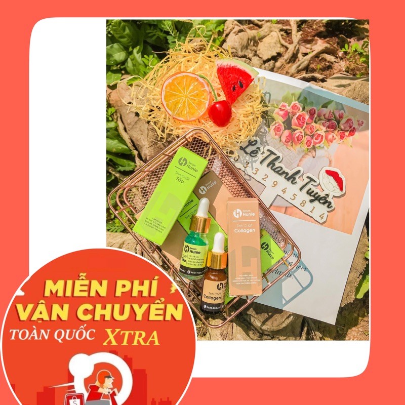 COMBO SERUM HUNIE SÁNG VÀ TỐI 🍓🐝 [ CAM KẾT CHÍNH HÃNG ]