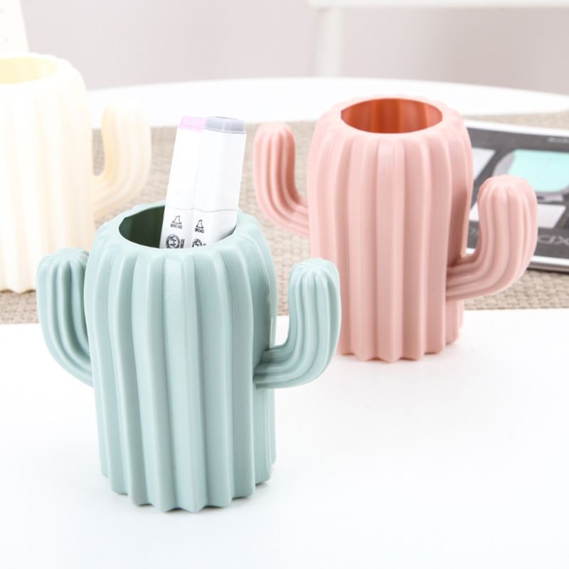 Giá Đỡ Bút Hình Cây Xương Rồng Độc Đáo Trang Trí Bàn Làm Việc / Trường Học / Văn Phòng