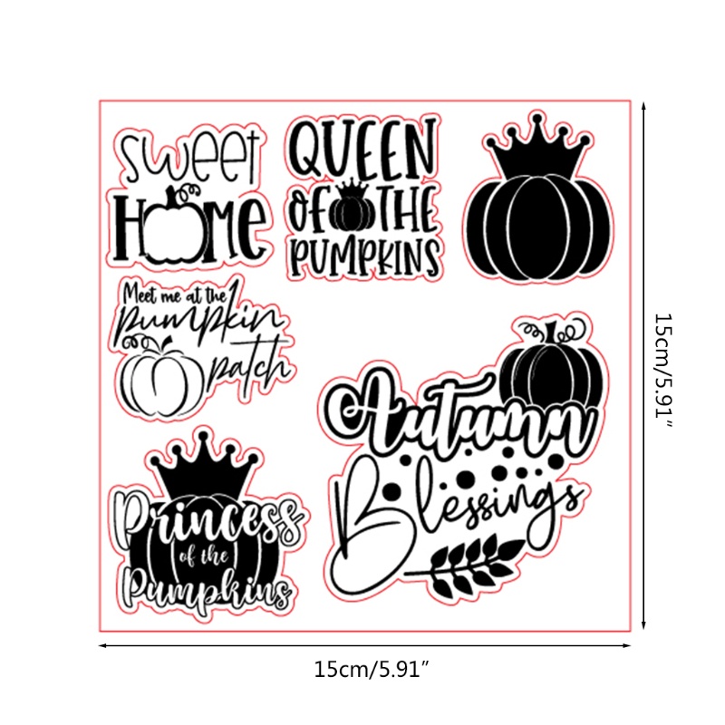 Con Dấu Silicone Trong Suốt In Nổi Họa Tiết Bí Ngô Mùa Thu Dùng Trang Trí Album Ảnh Diy | BigBuy360 - bigbuy360.vn