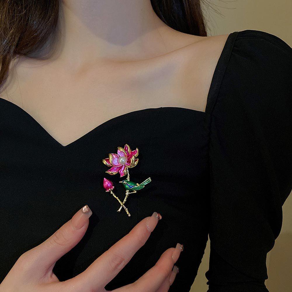 Huy Hiệu Cài Áo Hình Hoa Sen Trang Trí Ba Lô