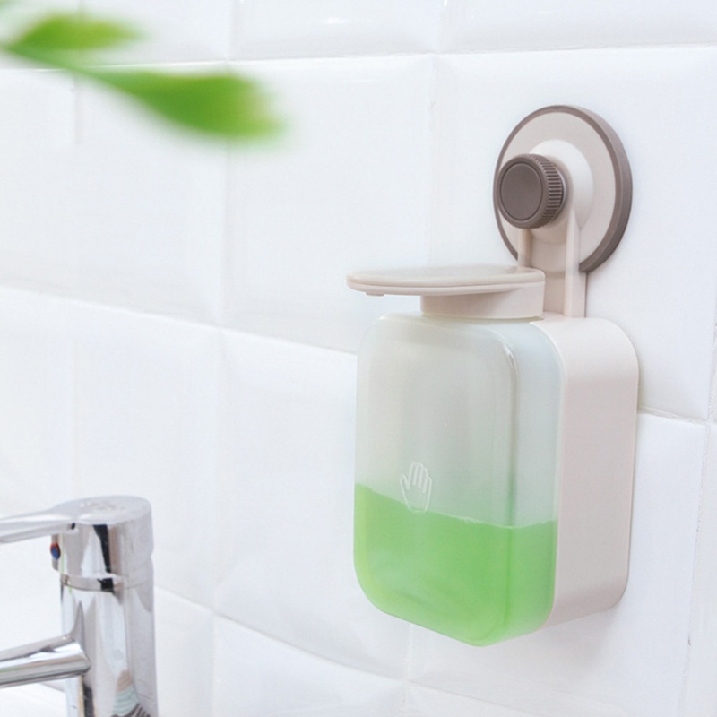 Bình Đựng Xà Phòng Dạng Nhấn Gắn Tường Tiện Dụng Cho Phòng Tắm