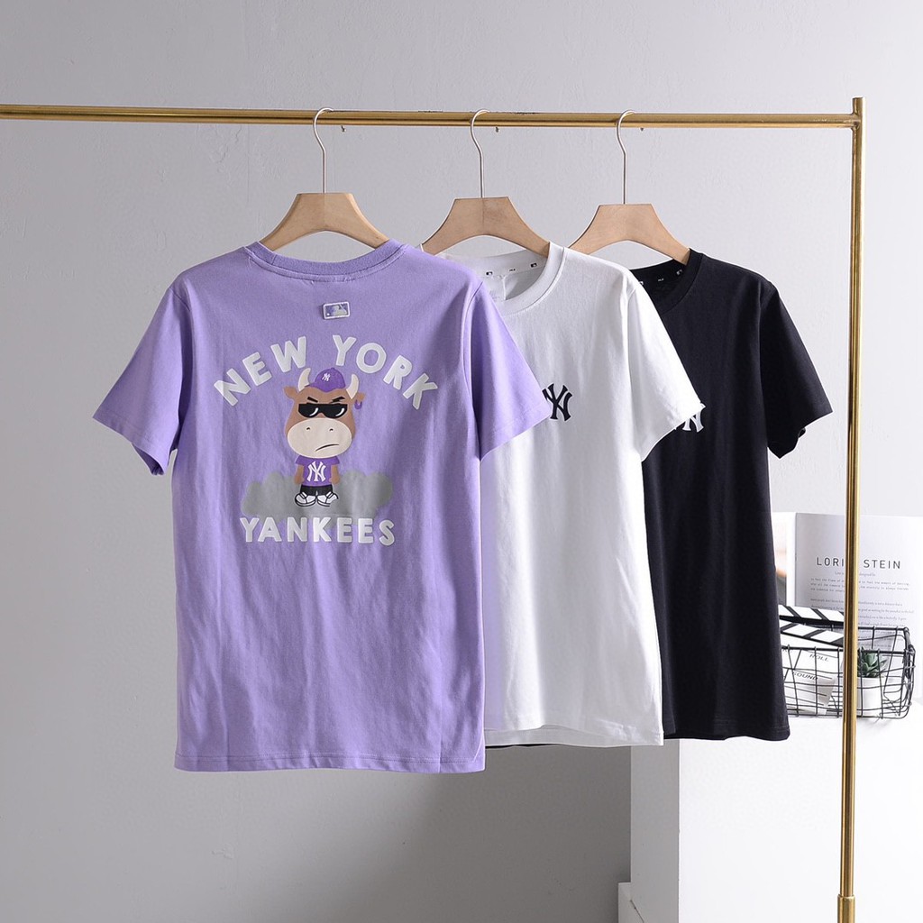 Áo thun phông NY LA áo đôi Unisex Form rộng