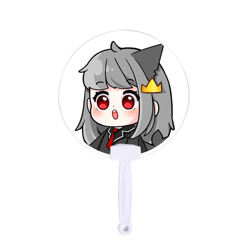 Quạt cán nhựa in hình HERO TEAM Simmy Phong cận Siro Mr Vịt Sammy Đào Timmy Kairon Timy Kamui chibi anime