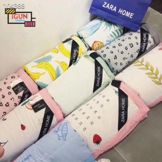CHĂN ĐŨI Nhiệt Đới ZARA HOME hàng Nhập Khẩu Hàn Quốc