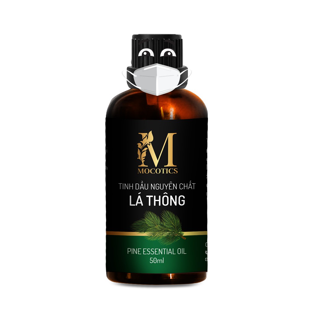 Tinh Dầu Lá Thông MOCOTICS Chai 50ML | 100% Thiên Nhiên Nguyên Chất | Xông Thơm Phòng | Tặng lọ treo tinh dầu treo xe