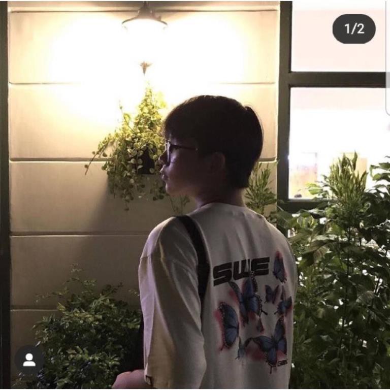 Áo Thun Tay Lỡ Unisex IN SWE BƯỚM- Áo Thun Phông Rộng Thời Trang Nam Nữ Bắt Trent | BigBuy360 - bigbuy360.vn