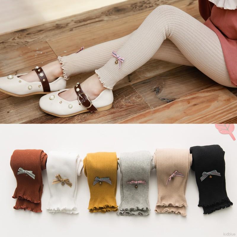 Quần Legging Phối Nơ Cho Bé Gái