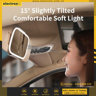 Gương trang điểm thông minh viền tích hợp đèn LED cảm ứng Baseus Delicate Queen Car Touch-up Mirror