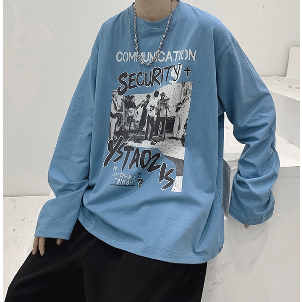 Áo Thun Oversize Tay Dài In Họa Tiết Graffiti Đường Phố Thời Trang Mùa Hè Cho Nam Và Nữ SIze M-8XL