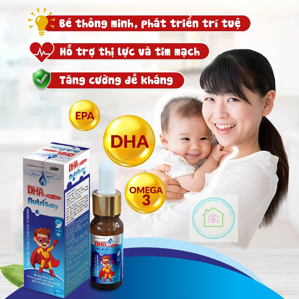 DHA nhỏ giọt-bổ sung DHA cho trẻ từ 0 tháng tuổi DHA Nutribaby