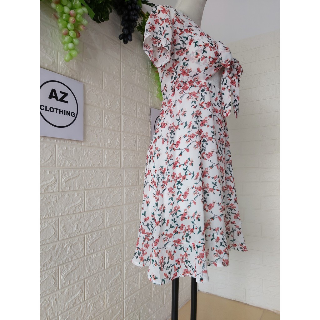 [Kèm hình thật] ĐẦM MAXI HOA NHÍ THẮT NƠ NGỰC CHÂN BÈO | BigBuy360 - bigbuy360.vn