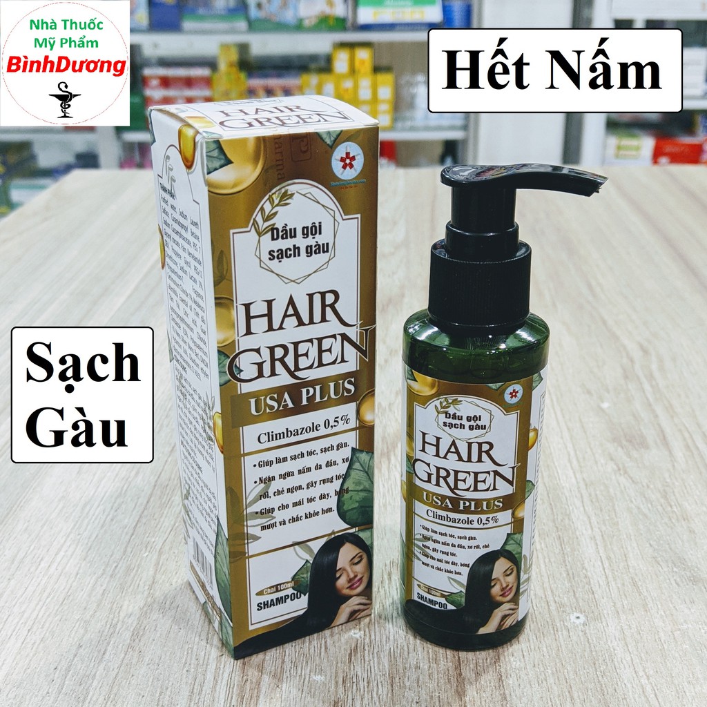 Dầu Gội Hair Green - Trị Gàu, Trị Nấm Da Đầu, Ngăn Rụng Tóc [CHÍNH HÃNG] - FreeShip