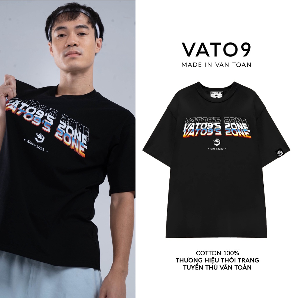 Áo thun unisex, Áo phông nam nữ Văn Toàn 3D T-SHIRT tay lỡ form rộng oversize 2 màu