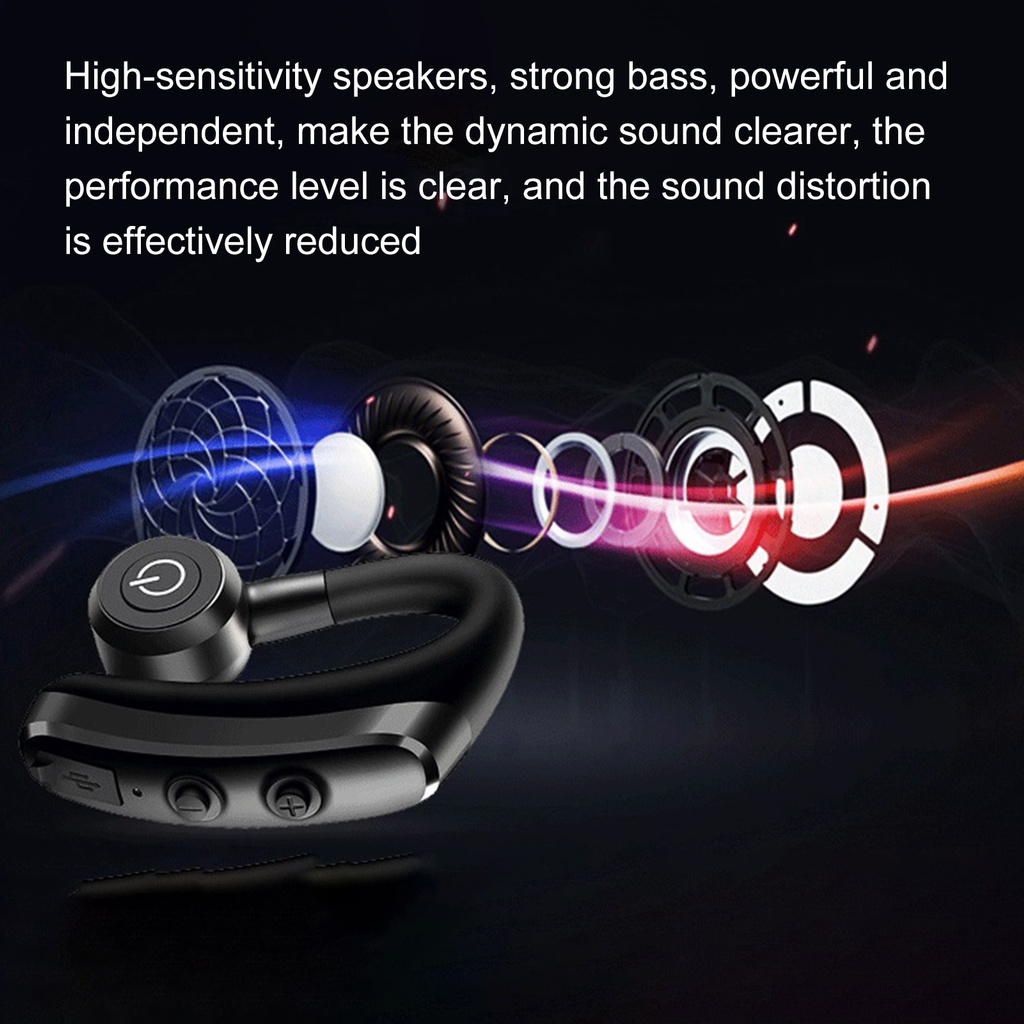 1 Tai Nghe Bluetooth 4.1 K5 Móc Vành Tai Có Thể Sạc Lại Cho Điện Thoại