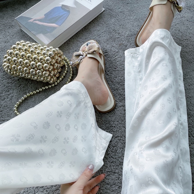 QUẦN SUÔNG BÓNG CHROME HEART UNISEX PHONG CÁCH STREET