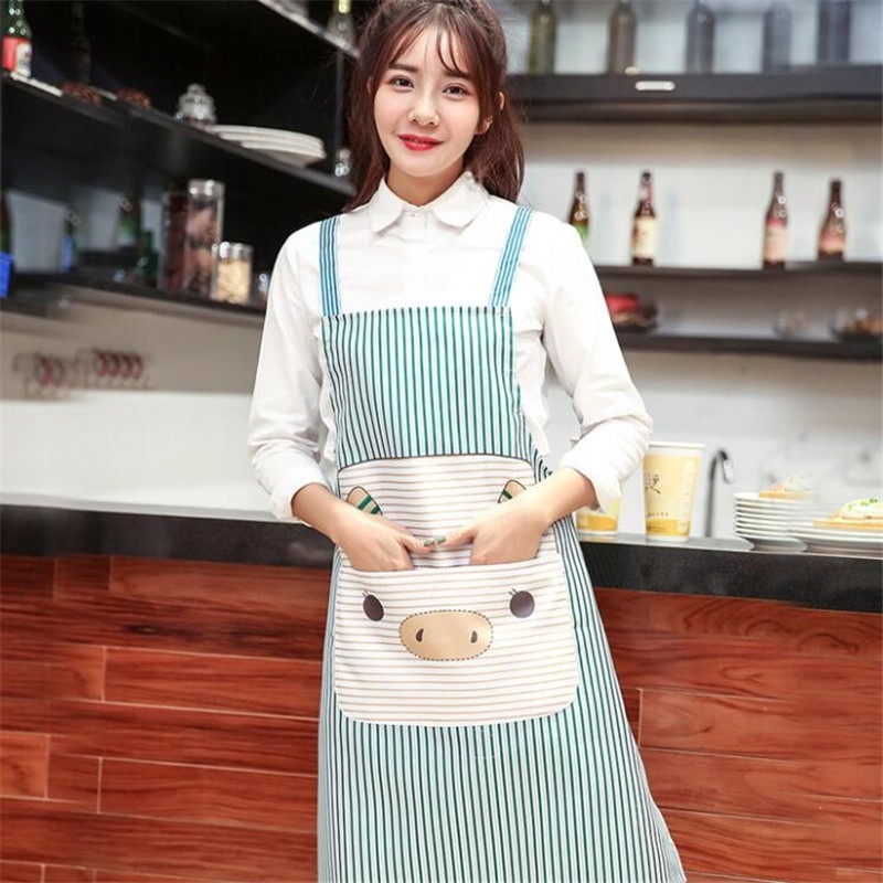 Hoạt Hình Tạp Dề Chống Thấm Nước Họa Tiết Đáng Yêu Cho Bé