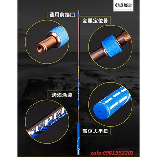 CHỐNG CẦN CÂU ĐÀI SURER CACBON 2m1 -CÁN VỢT CACBON 2M1-Made in Taiwan