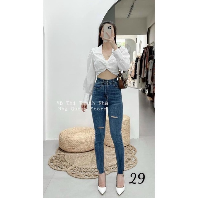 Quần xanh rách 2 vạch