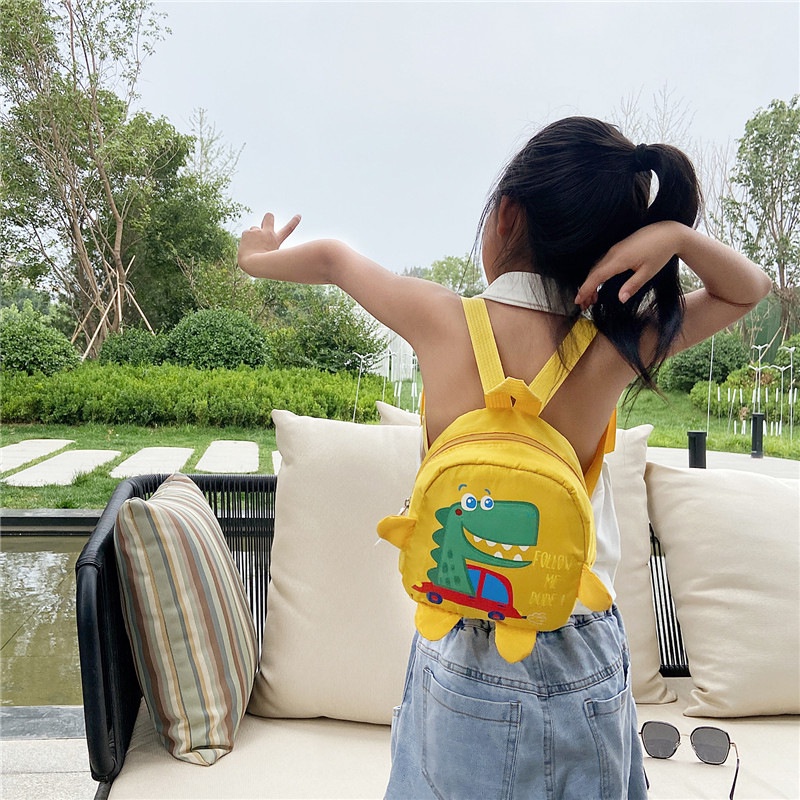 Ba Lô Mini Hình Khủng Long Hoạt Hình Dễ Thương Cho Bé Trai Và Gái