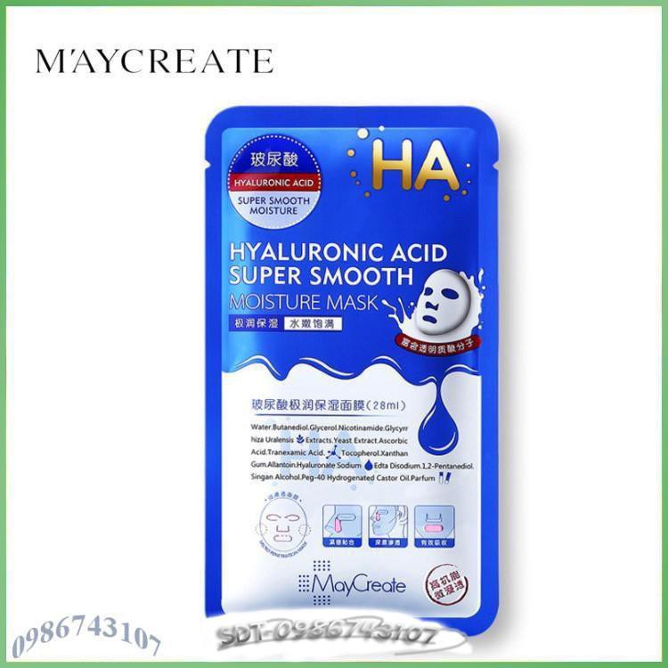 Mặt nạ HA Xanh Tím Maycreate APL4 | Thế Giới Skin Care