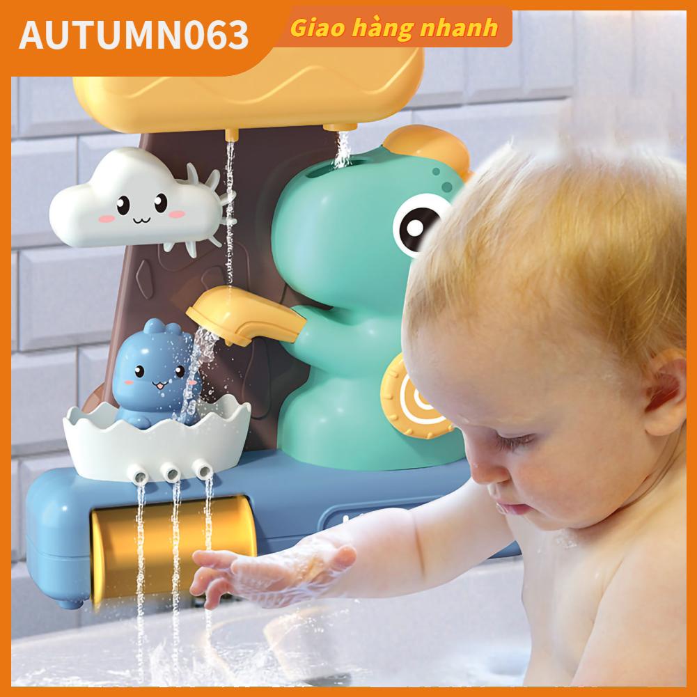 Đồ chơi tắm cho bé Phim hoạt hình Khủng long Dễ thương Mượt cạnh Mạnh mẽ Hút nước bồn Autumn063