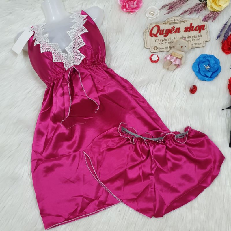 Đầm ngủ phi có mút kèm quần, phom 55kg | BigBuy360 - bigbuy360.vn