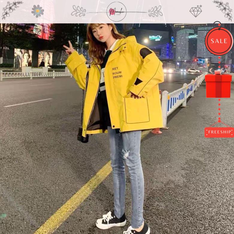 Áo Khoác Kaki ERT Lót Lụa In Chữ Khóa Kéo 2 Túi Trước Dáng Rộng 4 Màu Freesize | BigBuy360 - bigbuy360.vn