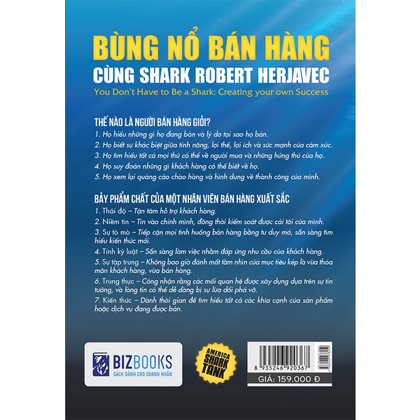 BIZBOOKS - Sách Bùng nổ bán hàng cùng Shark Robert Herjavec