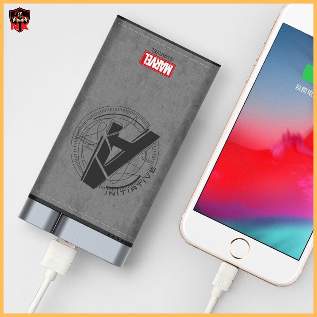 Sạc dự phòng 10000mAh Iron Man MARVEL , pin dự phòng sạc siêu nhanh