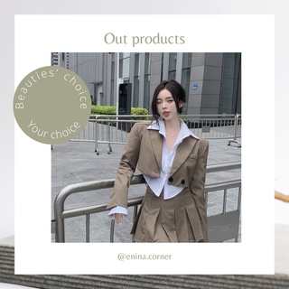 Set blazer chân váy cá tính sang chảnh ENINA S25 có lẻ