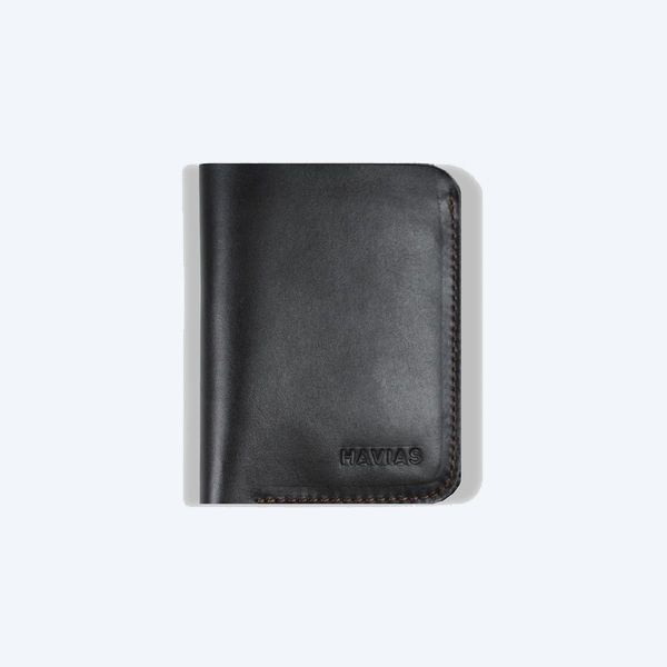 Ví Da Đứng Vertical Handcrafted Wallet HAVIAS - Đen