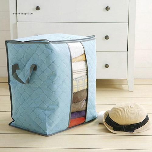 Túi đựng đồ bằng vải không dệt kích thước 48cm x 28cm x 50cm có thể gấp gọn tiện lợi đa năng