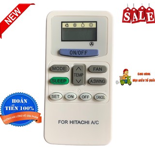 Điều khiển điều hòa Hitachi 1chieu 12000btu 9000btu các dòng RAS-X RAS-EJ, remote máy lạnh hitachi