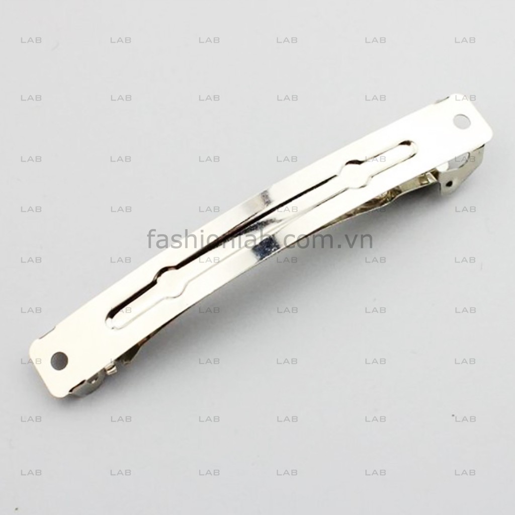 Kẹp tóc DIY lưng ngựa kim bản dài 8cm (chiếc) #0402