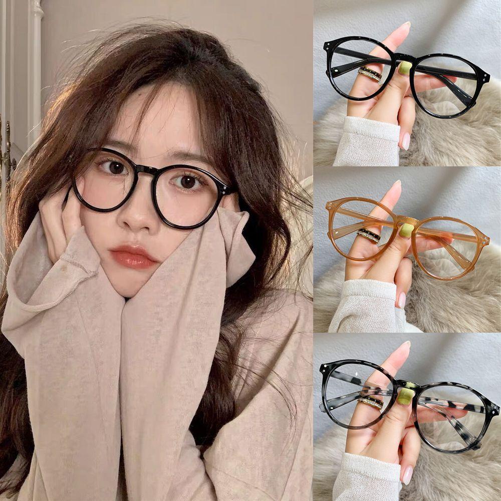 Kính Mát Gọng Tròn Chống Tia UV Phong Cách Cổ Điển Hợp Thời Trang 1.0 ~ - 4.0