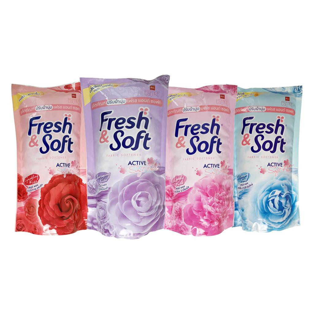 Nước xả vải FRESH SOFT 600ml - túi - xả vải Thái Lan - Giao màu ngẫu nhiên