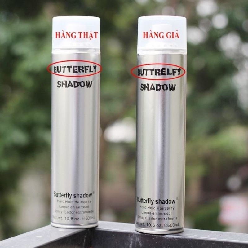 Gôm xịt tóc Butterfly Shadow chính hãng, gôm bạc Butterfly Shadow giữ nếp tạo kiểu nam nữ