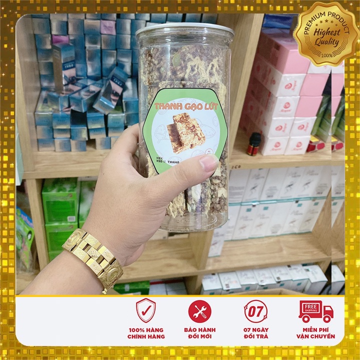 thanh gạo lứt chà bông ăn kiêng hộp 250gr
