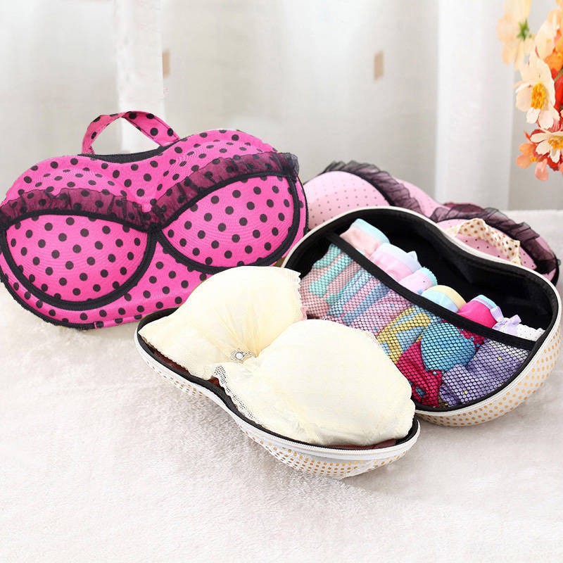 Cặp Đựng Quần Áo Lót Du Lịch Họa Tiết - Giữ Form, Bảo Vệ Dáng Áo Ngực Đắt Tiền