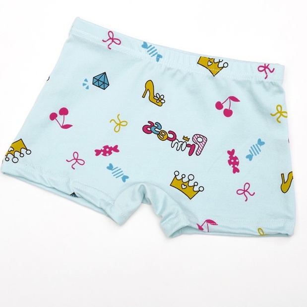 【 3 Cái Mua Sắm Mini】【 3-12 Năm】 Cá Tuyết☑️ Quần Lót Ngắn Chất Liệu Lụa Cho Bé Gái Z040# Quần Short In Họa Tiết Hoạt Hình Đáng Yêu Cho Bé