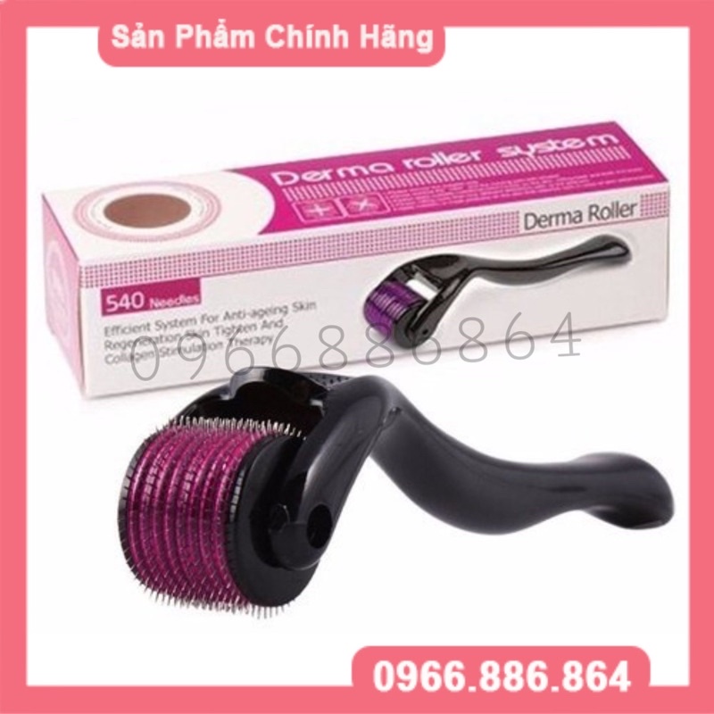 KIM LĂN TAY TÍM 540 ĐẦU KIM lăn mặt, kích thích mọc tóc