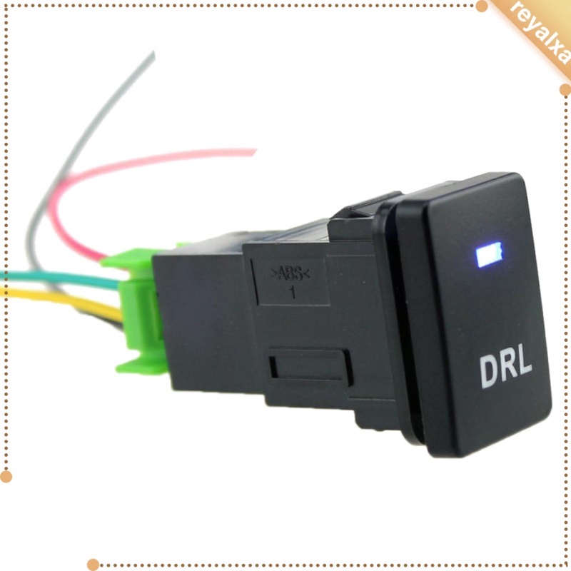 Công Tắc Nút Nhấn 4 Nấc Có Đèn LED Xanh Dương Cho Toyota Camry Land Cruiser Hilux - DRL